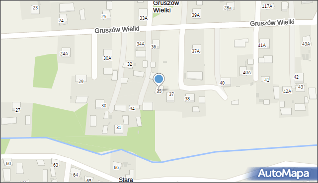 Gruszów Wielki, Gruszów Wielki, 35, mapa Gruszów Wielki