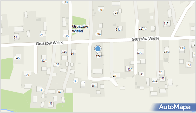 Gruszów Wielki, Gruszów Wielki, 37A, mapa Gruszów Wielki