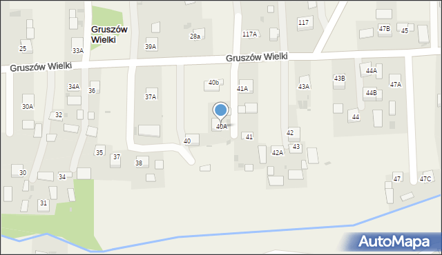 Gruszów Wielki, Gruszów Wielki, 40A, mapa Gruszów Wielki