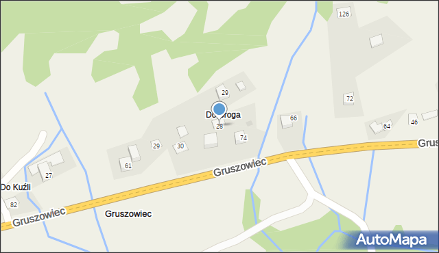 Gruszowiec, Gruszowiec, 28, mapa Gruszowiec