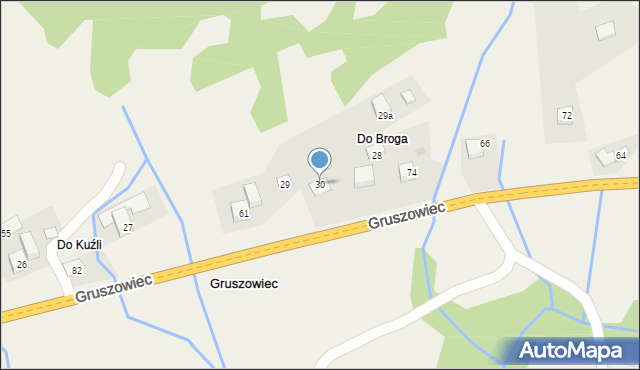 Gruszowiec, Gruszowiec, 30, mapa Gruszowiec