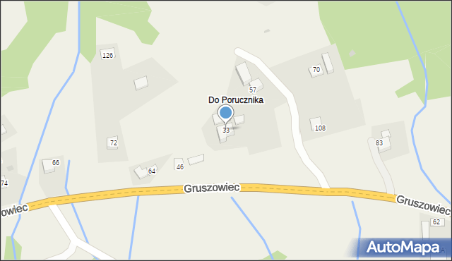 Gruszowiec, Gruszowiec, 33, mapa Gruszowiec