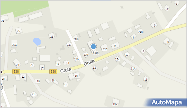 Gruta, Gruta, 238B, mapa Gruta