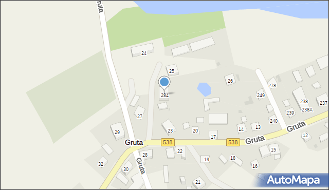 Gruta, Gruta, 284, mapa Gruta