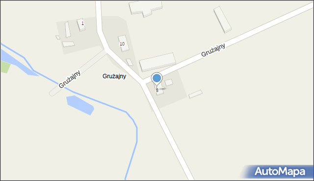 Grużajny, Grużajny, 8, mapa Grużajny