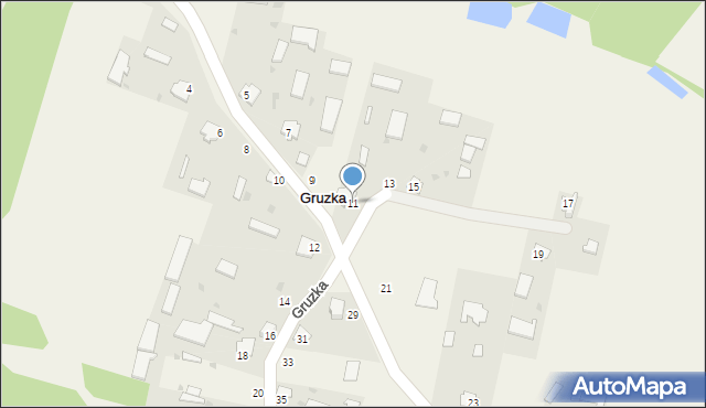 Gruzka, Gruzka, 11, mapa Gruzka