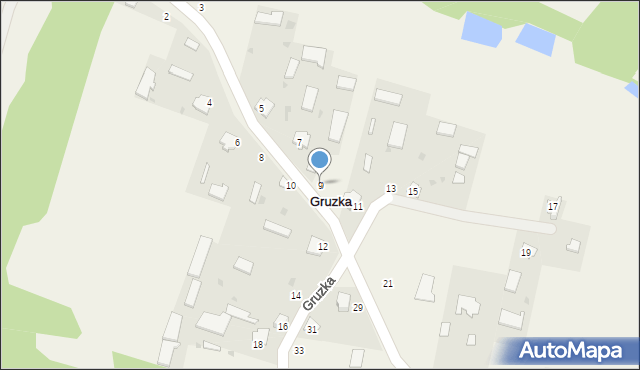 Gruzka, Gruzka, 9, mapa Gruzka