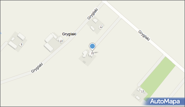 Gryglaki, Gryglaki, 11, mapa Gryglaki