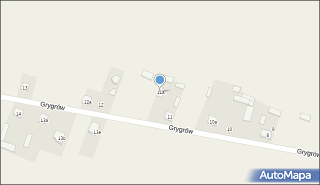 Grygrów, Grygrów, 11a, mapa Grygrów