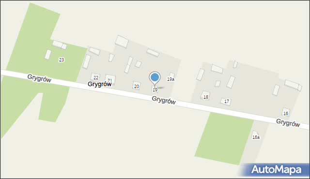 Grygrów, Grygrów, 19, mapa Grygrów