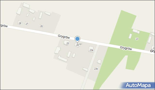 Grygrów, Grygrów, 24, mapa Grygrów