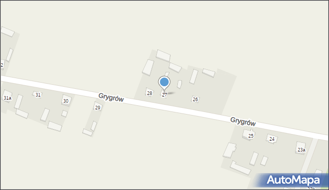 Grygrów, Grygrów, 27, mapa Grygrów