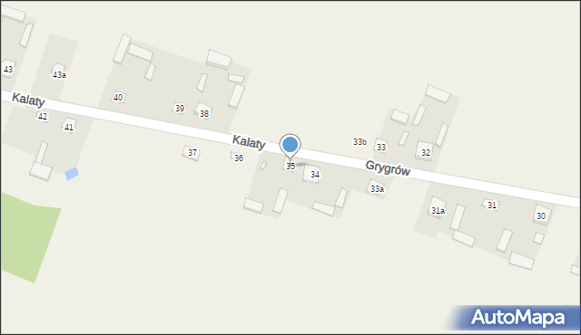 Grygrów, Grygrów, 35, mapa Grygrów