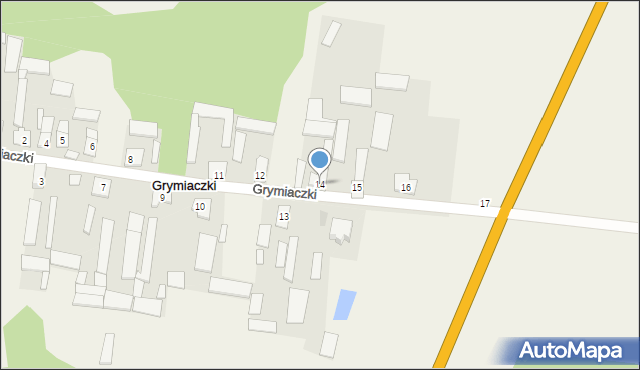 Grymiaczki, Grymiaczki, 14, mapa Grymiaczki