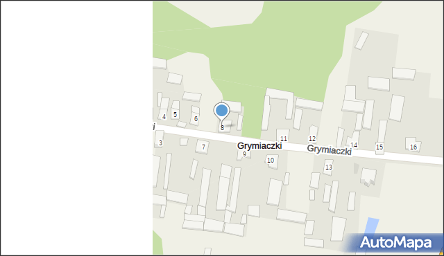 Grymiaczki, Grymiaczki, 8, mapa Grymiaczki