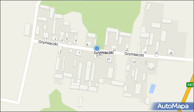 Grymiaczki, Grymiaczki, 9, mapa Grymiaczki