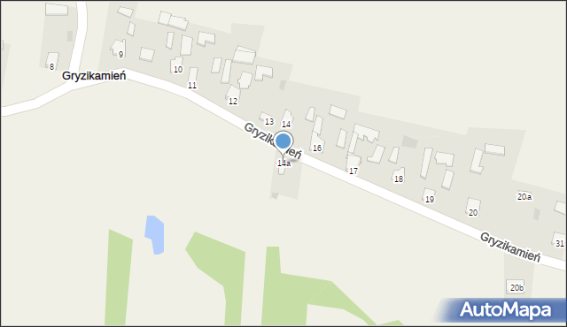 Gryzikamień, Gryzikamień, 14a, mapa Gryzikamień