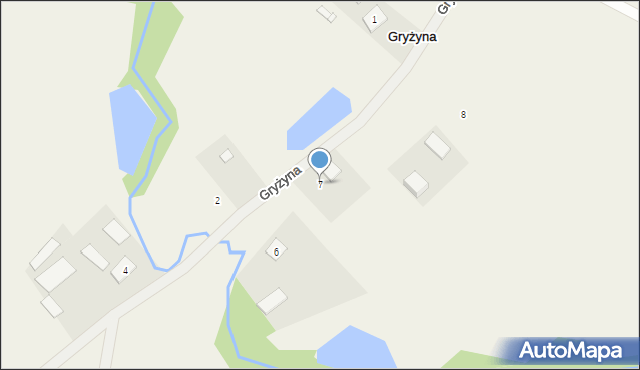 Gryżyna, Gryżyna, 7, mapa Gryżyna