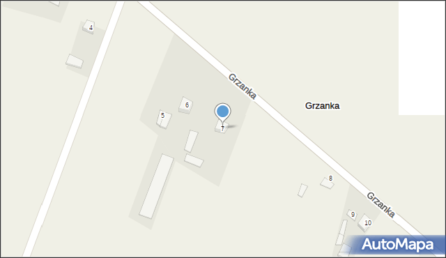 Grzanka, Grzanka, 7, mapa Grzanka