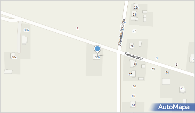 Grzebień, Grzebień, 30h, mapa Grzebień