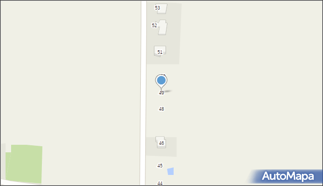 Grzebień, Grzebień, 49, mapa Grzebień
