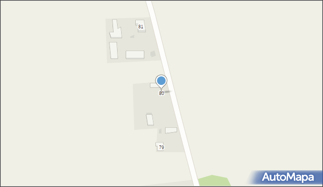 Grzebienie, Grzebienie, 80, mapa Grzebienie