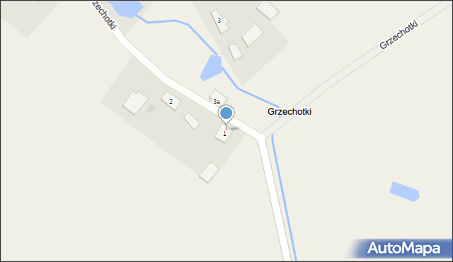 Grzechotki, Grzechotki, 1a, mapa Grzechotki