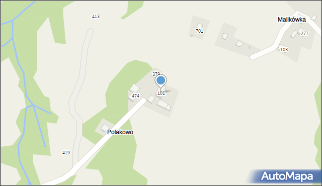 Grzechynia, Grzechynia, 101, mapa Grzechynia