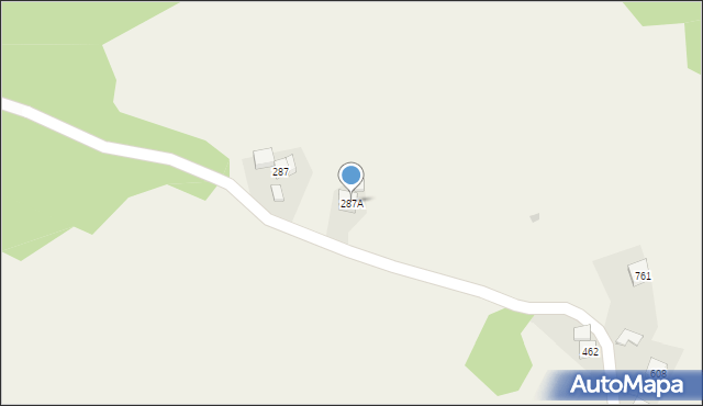 Grzechynia, Grzechynia, 287A, mapa Grzechynia