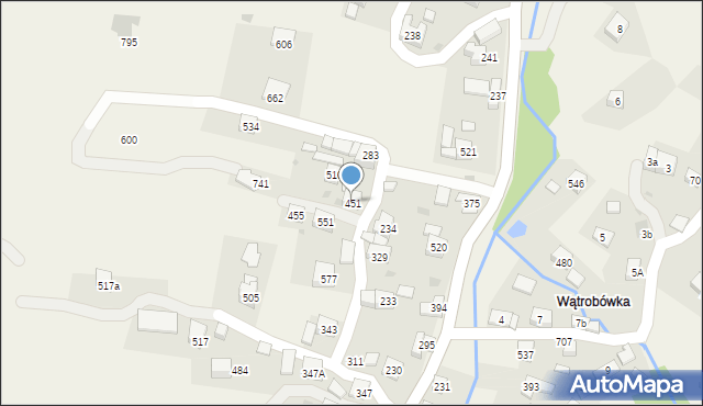 Grzechynia, Grzechynia, 451, mapa Grzechynia