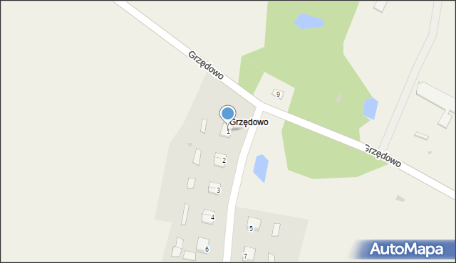 Grzędowo, Grzędowo, 1, mapa Grzędowo