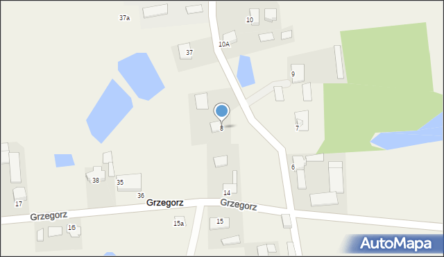 Grzegorz, Grzegorz, 8, mapa Grzegorz