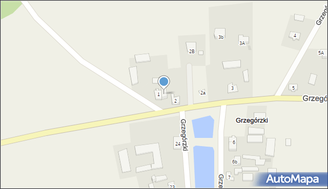 Grzegórzki, Grzegórzki, 1a, mapa Grzegórzki