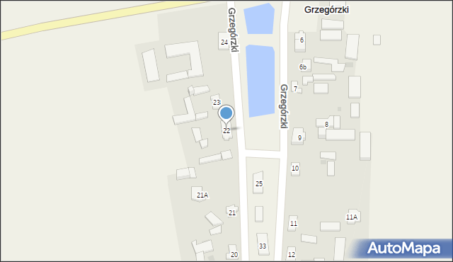 Grzegórzki, Grzegórzki, 22, mapa Grzegórzki