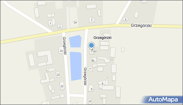 Grzegórzki, Grzegórzki, 6a, mapa Grzegórzki