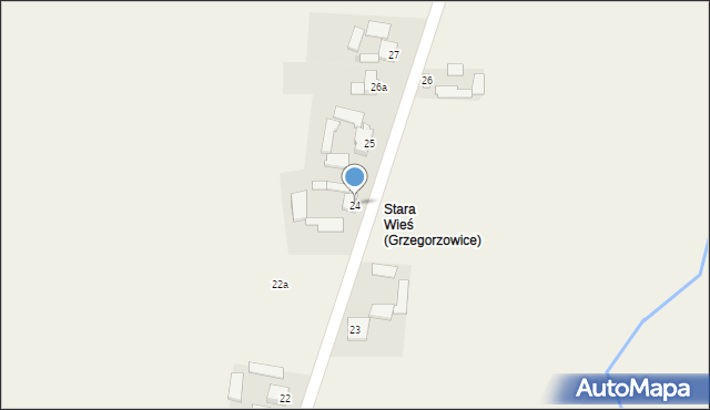 Grzegorzowice, Grzegorzowice, 24, mapa Grzegorzowice