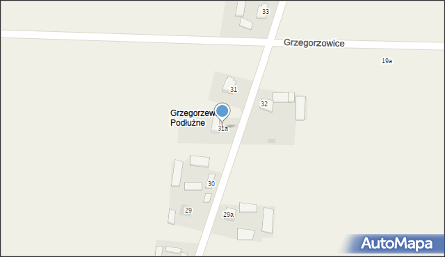 Grzegorzowice, Grzegorzowice, 31a, mapa Grzegorzowice