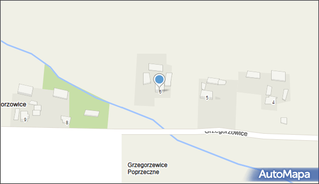 Grzegorzowice, Grzegorzowice, 6, mapa Grzegorzowice