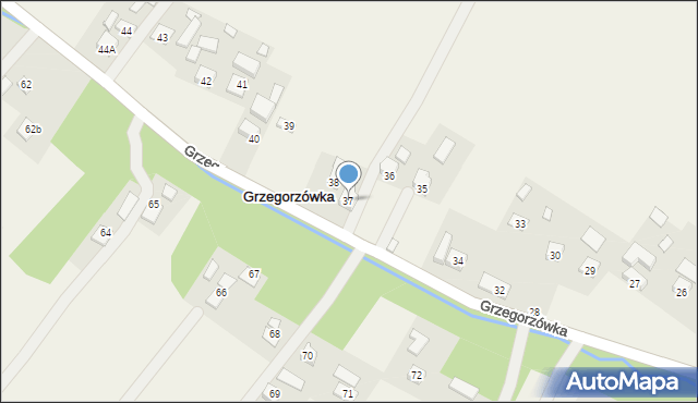 Grzegorzówka, Grzegorzówka, 37, mapa Grzegorzówka