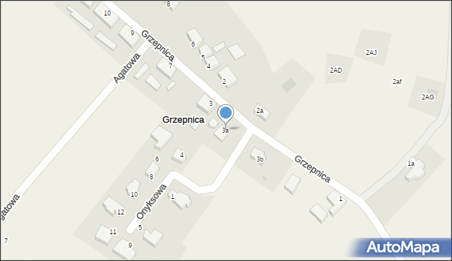 Grzepnica, Grzepnica, 3a, mapa Grzepnica