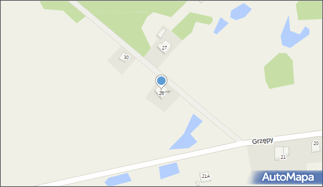 Grzępy, Grzępy, 26, mapa Grzępy