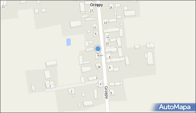 Grzępy, Grzępy, 7, mapa Grzępy