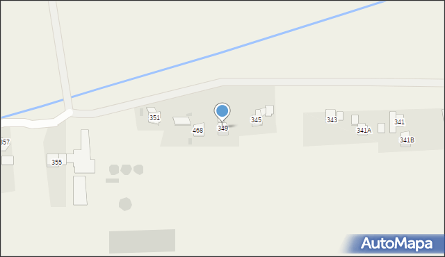 Grzęska, Grzęska, 349, mapa Grzęska