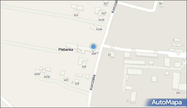 Grzęska, Grzęska, 414, mapa Grzęska
