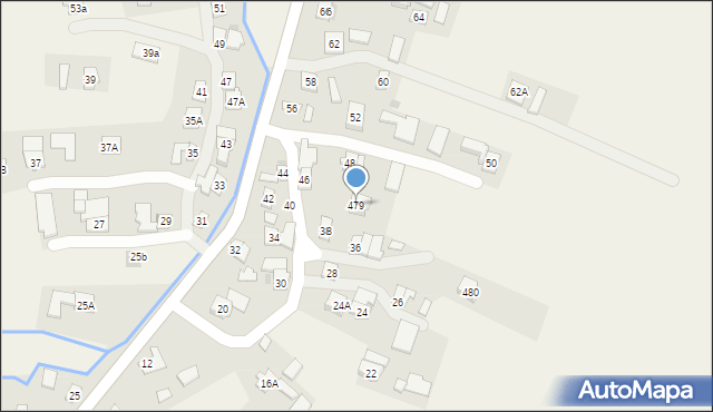 Grzęska, Grzęska, 479, mapa Grzęska