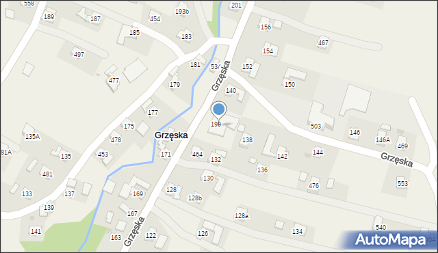 Grzęska, Grzęska, 536, mapa Grzęska