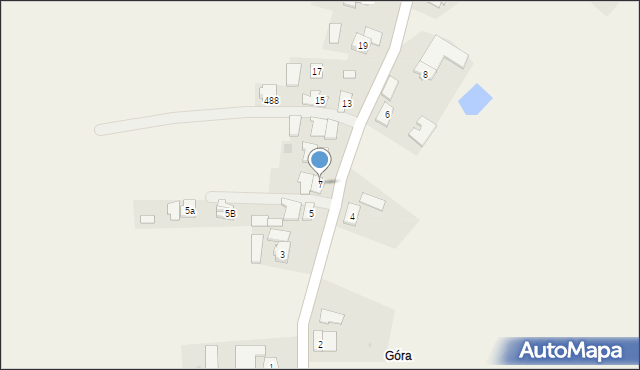 Grzęska, Grzęska, 7, mapa Grzęska