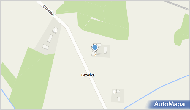 Grześka, Grześka, 2, mapa Grześka