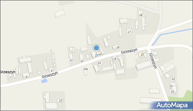 Grzeszyn, Grzeszyn, 13, mapa Grzeszyn