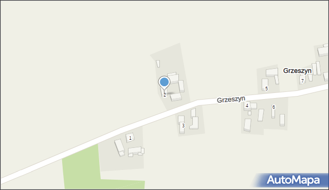 Grzeszyn, Grzeszyn, 2, mapa Grzeszyn